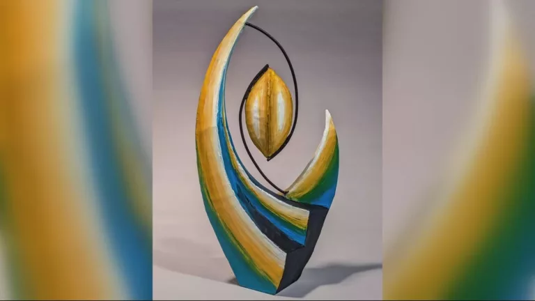 Artist producing 16-foot sculptor for the Miller Electric Center
