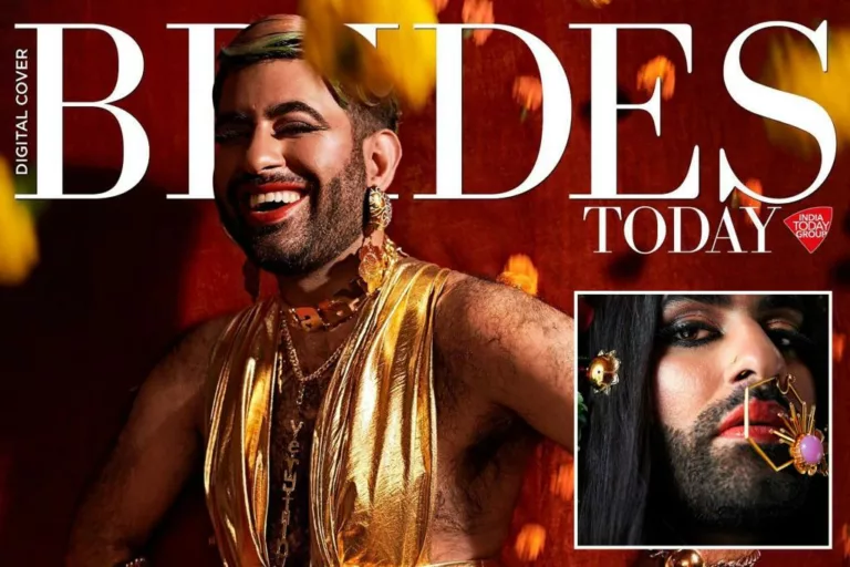 Brides Today India slammed bearded, nonbinary cover model Alok