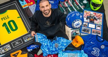 Peter Johnson was in £10,000 debt before founding sports memorabilia business Firma Stella