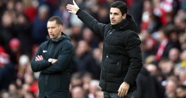 Mikel Arteta's Arsenal side are in the driving seat with 10 Premier League games remaining
