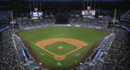 Dodgers fan rushes field to propose to girlfriend, gets pummeled by security