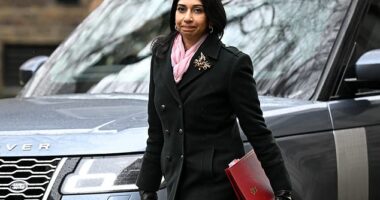 Home Secretary Suella Braverman (pictured) today vows to stamp out the grooming gangs behind organised child sex abuse