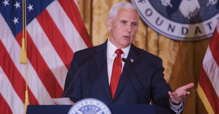 Former Vice President Mike Pence rebuffs Trump’s comments on China