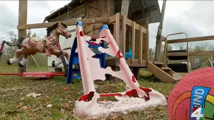 Hilliard man cleaning up property after receiving damage from Wednesday’s hail storm