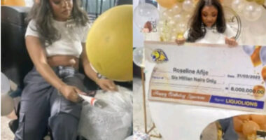 Liquorose Sheds Tears of Joy as Fans Gift Her Delivery Bike, 6million Naira and Others on Her Birthday