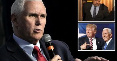 Mike Pence blasts 'political prosecution' of Donald Trump
