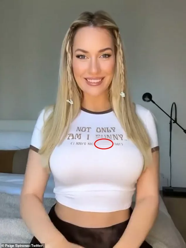 Paige Sprianac slams critics of LIV Golf circus in Adelaide as fans lose it over her X-rated top