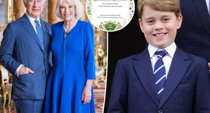 Prince George's role at King Charles' coronation revealed