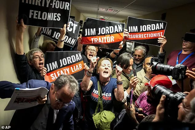 Protesters calling Republicans ‘traitors’ try to crash hearing for New York crime victims