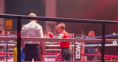 Ultra White Collar Boxing hold charity events across the country, raising money for Cancer Research UK. A file photo of one of their events is pictured
