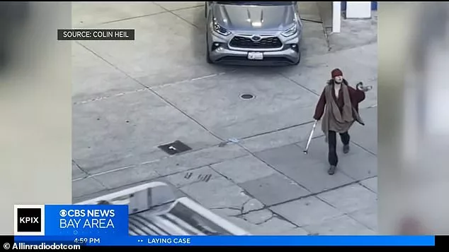Suspect is seen wielding a crowbar on San Francisco street after ex-fire commissioner was attacked