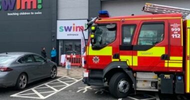 West Midlands Fire Service attended the scene in Oldbury (pictured here) after a gas cloud formed when chemicals were mixed into the pool