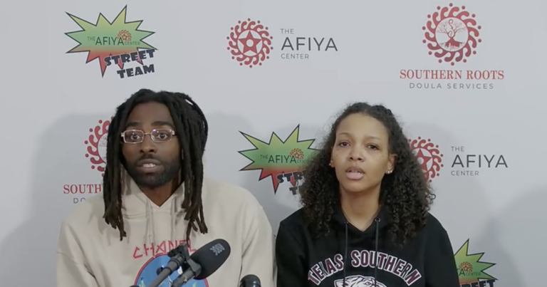 Temecia and Rodney Jackson, parents who had home birth, say their child was wrongfully taken by Texas Department of Family and Protective Services