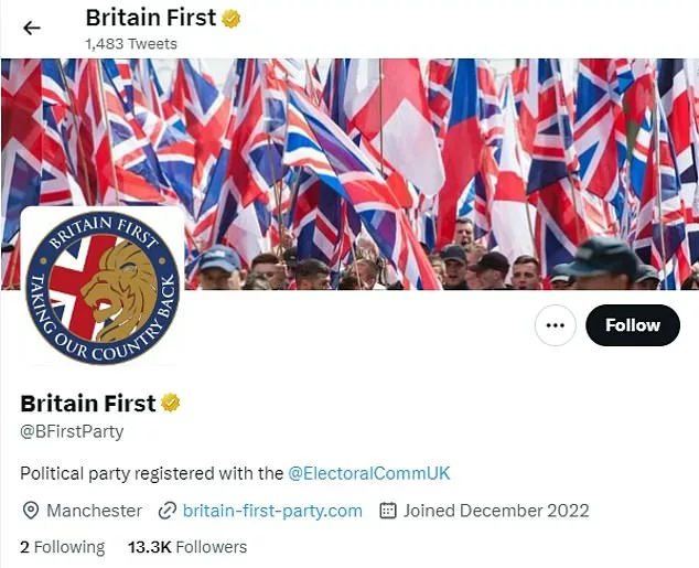 Twitter verifies far-Right group Britain First with an ‘official organisation’ gold tick