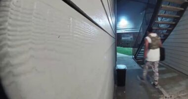 US airman searching for keepsakes after burglary caught on camera