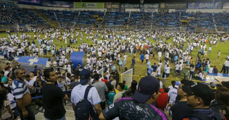 At least 9 dead in crush at soccer stadium in El Salvador