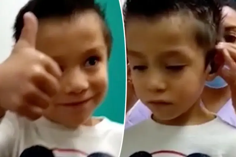 Boy hears dad’s voice for the first time after getting hearing aids