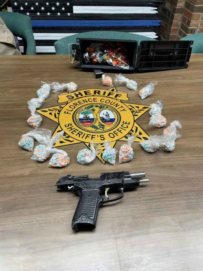 Georgia man, Alabama man arrested on meth charges after traffic stop in Florence County