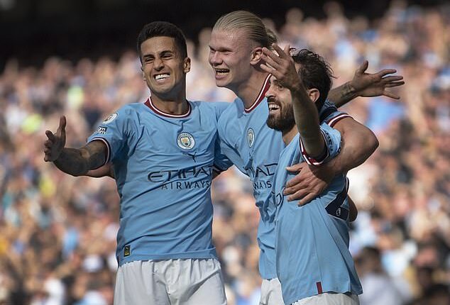 Manchester City is on the cusp of an historic treble that could result in Oasis re-forming because both the Gallagher brothers are fans