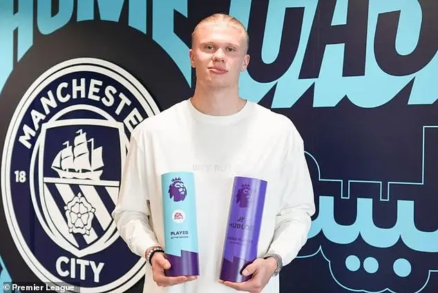 Man City’s Haaland picks up Premier League’s Player of the Season AND Young Player of the Season
