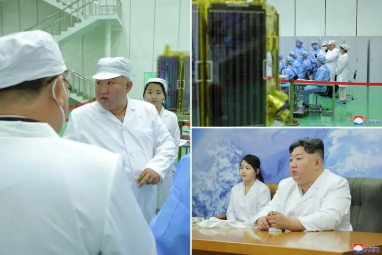 North Korea shows Kim Jong Un examining a military spy satellite