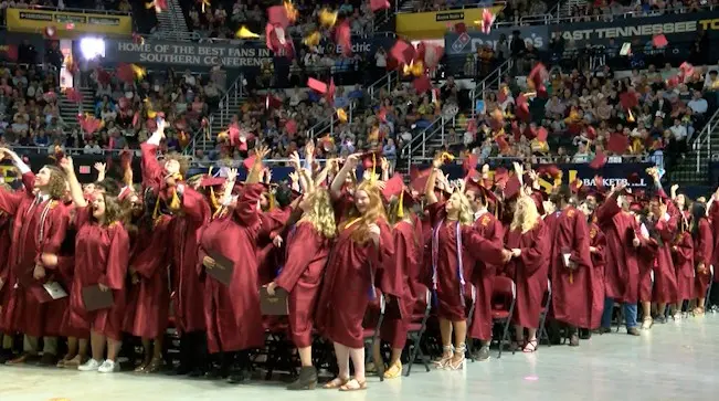 Over 500 Science Hill seniors turn tassels at graduation ceremony | WJHL