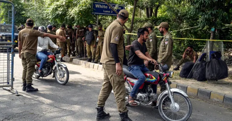 Pakistani police surround Imran Khan’s home claiming former PM is hiding riot suspects