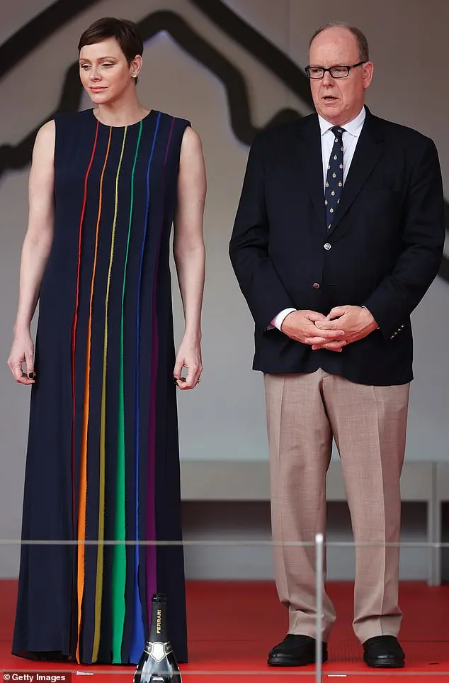 Princess Charlene debuts auburn hair as she joins Prince Albert at the Monaco Grand Prix