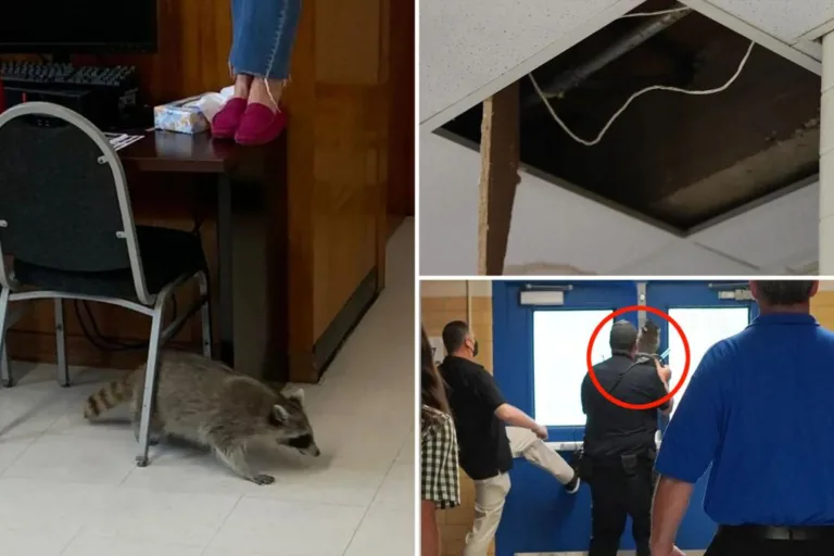 Raccoon falls through ceiling during class after pests invade Texas’ McCallum High School