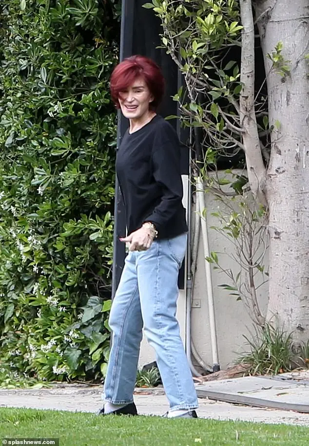 Sharon Osbourne spotted moving baby furniture outside LA home