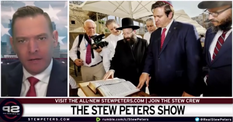 Stew Peters Show: Ron DeSantis Guts Free Speech With ‘Hate Speech’ Legislation he Signed in Israel