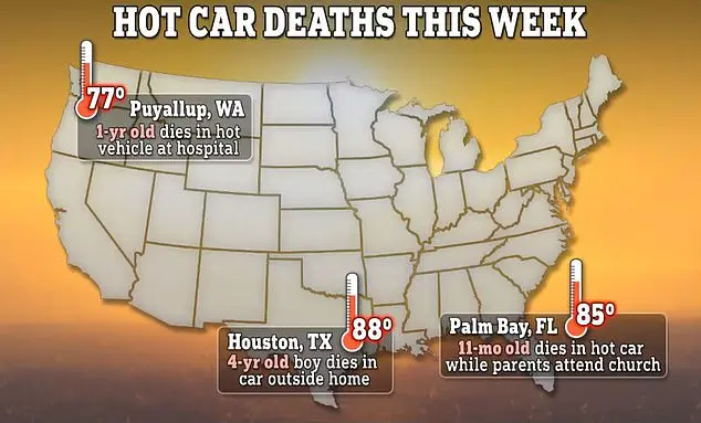 Three young children killed in separate hot-car deaths across the US in recent days