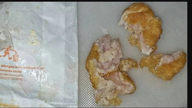 Toddler served raw Chicken McNuggets at McDonald’s Kelston in Auckland, New Zealand