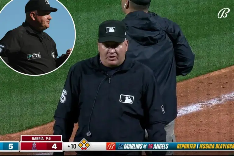 Umpire mocks challenge on hot mic that ultimately gets changed