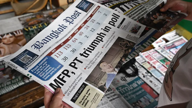 stocks rise, baht strengthens as opposition parties make gains