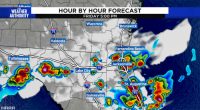 A busy night for Exact Track 4D, Showers and storms through sunset