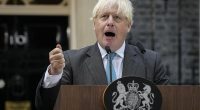 Boris Johnson has quit as an MP tonight over the findings of an investigation into Partygate (pictured in September)