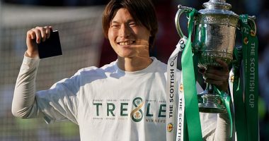 Ange Postecoglou will look to sign Kyogo Furuhashi if appointed as Tottenham manager