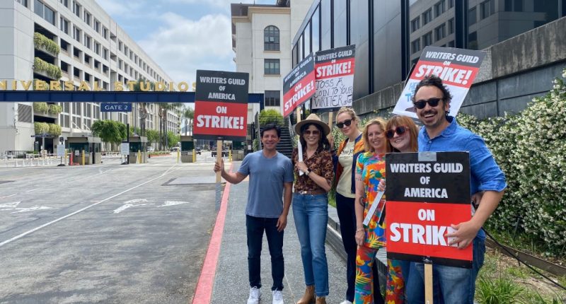 Dispatches From The Picket Lines Day 38: A Bike Strike & A ‘Daisy Jones’ Listening Party