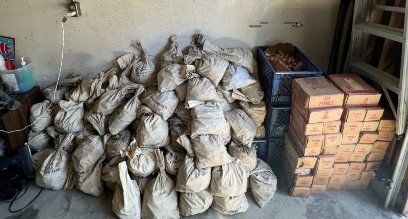 Family finds 1 million copper pennies while cleaning out home
