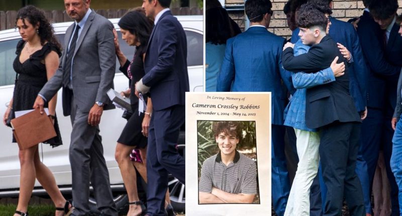 Family, friends of Cameron Robbins remember teen at memorial
