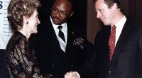 Thomas J. Baker has been highly critical of the culture under director Christopher Wray and the ¿abuses¿ of power by federal law enforcement. He is pictured right with Nancy Reagan