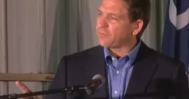 Republican Florida Gov. Ron DeSantis slammed a heckler during a Friday event in South Carolina where he defended parental rights legislation.