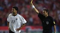 Former Swiss referee Urs Meier (right) has called for Jose Mourinho to be banned for a year