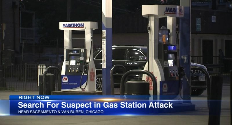 Gas station attack: Chicago police searching for man who attacked woman in car at West Side gas station