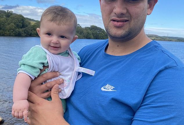 Mia Macphee (pictured with father Connor) from Alness, north Scotland, was just 14 months old when she died in the tragic accident last month