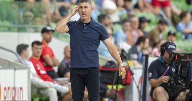 Central Coast Mariners will play in the A-League Grand Final on Saturday night - a feat many of their fans would have scoffed at a few years ago (pictured, coach Nick Montgomery)