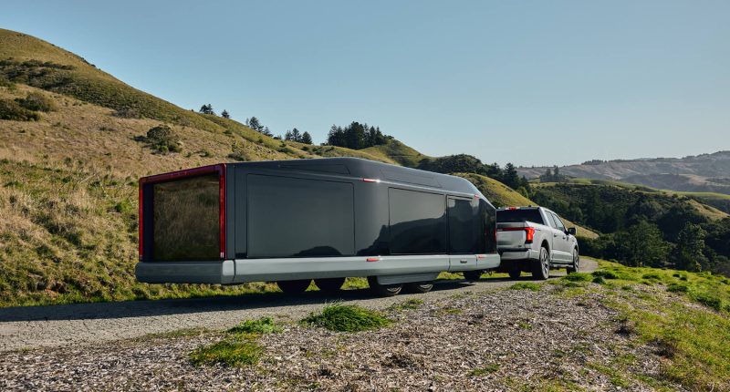 Inside the futuristic 27-ft-long caravan that EXPANDS to sleep six - and it's made by former Tesla employees