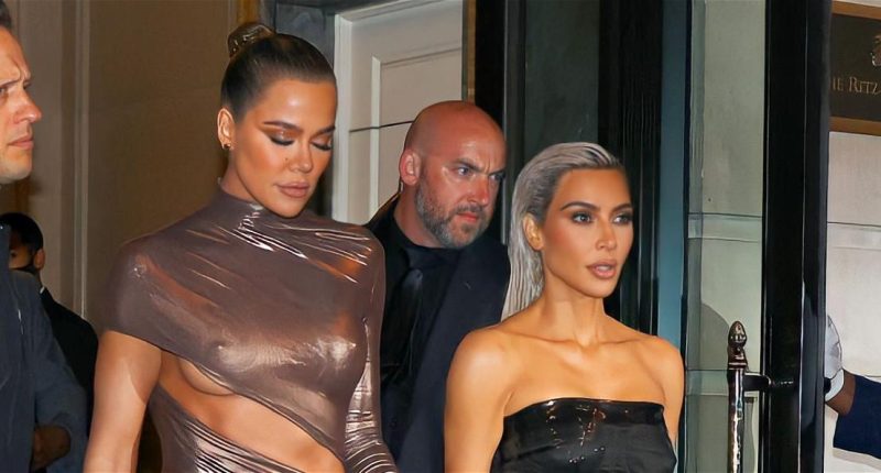 Kim Kardashian & ‘Ride Or Die’ Khloe Kardashian Strike Again In Coordinated Black Outfits
