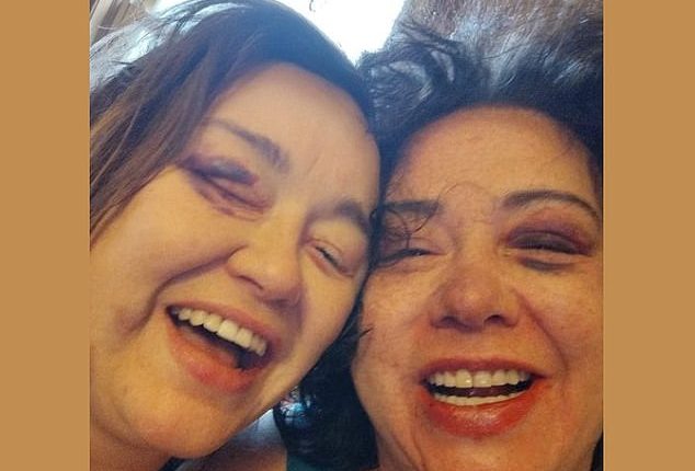 Raquelle Casillas, 44, right, from Michigan has been accused of murdering her 'best friend', left, following a dispute over their involvement in love triangle